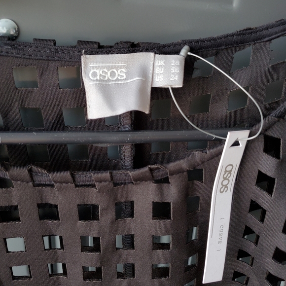 ASOS long black dress Size 24 - Picture 4 of 6